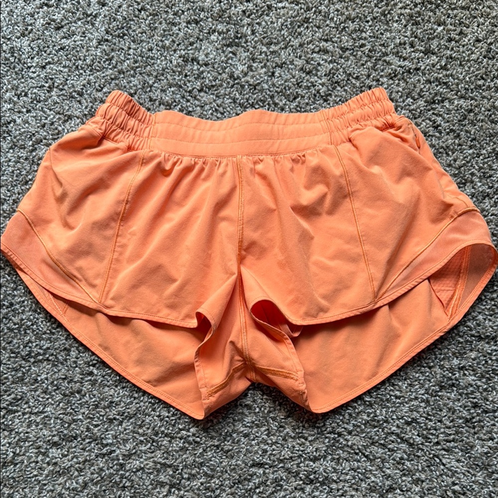 Lululemon Hotty Hot orange shoets